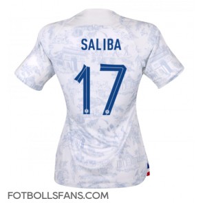 Frankrike William Saliba #17 Replika Bortatröja Damer VM 2022 Kortärmad